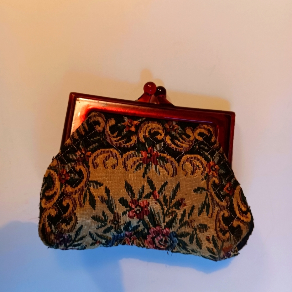 Vintage Tapestry Coin Purse